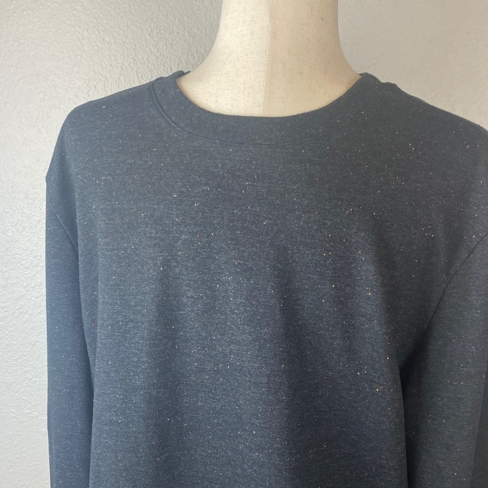 Frame Men’s Large Dark Gray Speckled Long Sleeve Shirt